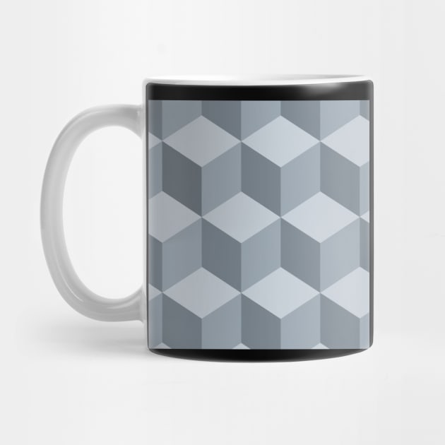 Geometric box pattern grey by Beccasab photo & design